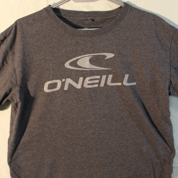 O'Neill Grey and White T-Shirt Size L - Picture 1 of 3